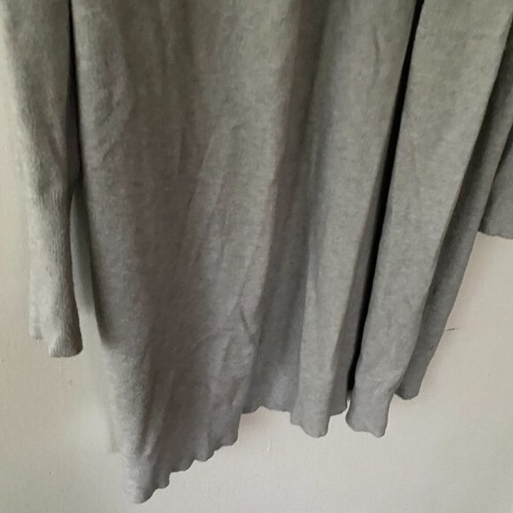 Leith Cardigan Sweater Womens Small Open Front Gray Stretchy Minimalist - Picture 3 of 6